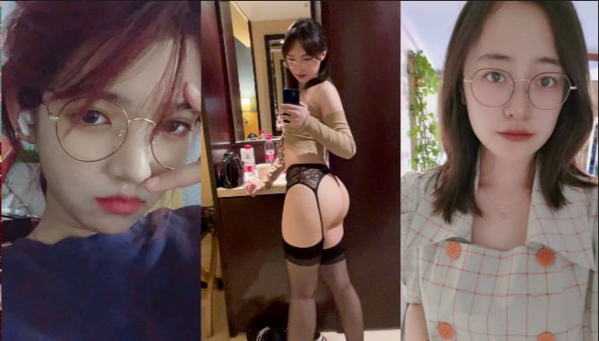 HLBDY南昌眼镜妹母狗萧媚儿露脸做爱私拍口爆吞精后入足交户外全裸曝光